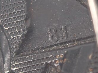 Verwundetenabzeichen schwarz, Eisen, Originallack, Hersteller "81" Overhoff & Cie., Lüdenscheid