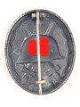 Verwundetenabzeichen schwarz, Eisen, Originallack, Hersteller L/56 Funcke & Brüninghaus, Lüdenscheid.