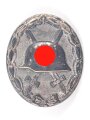 Verwundetenabzeichen silber, Buntmetall versilbert, Hersteller L/21 für Förster & Barth Pforzheim.