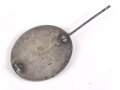 Verwundetenabzeichen silber, Buntmetall versilbert, getragenes Stück