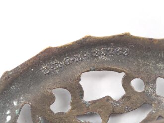 Reichssportabzeichen DRL in bronze. Buntmetall , Hersteller Wernstein Jena, ungereinigtes Stück
