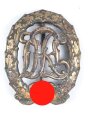 Reichssportabzeichen DRL in bronze. Buntmetall , Hersteller Wernstein Jena, ungereinigtes Stück