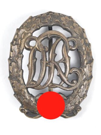 Reichssportabzeichen DRL in bronze. Buntmetall , Hersteller Wernstein Jena