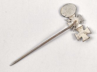 Eisernes Kreuz 2. Klasse 1914 / Ehrenkreuz für Frontkämpfer/ Verwundetenabzeichen schwarz, Miniatur 9mm