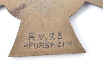 Ehrenkreuz für Kriegsteilnehmer, Eisen , Hersteller RV25 Pforzheim