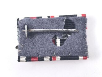 Bandspange Kriegsverdienstkreuz 2. Klasse mit Schwertern / Ehrenkreuz für Frontkämpfer , Breite 22mm