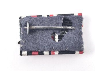 Bandspange Kriegsverdienstkreuz 2. Klasse mit Schwertern / Ehrenkreuz für Frontkämpfer , Breite 22mm