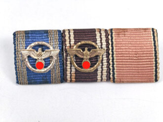Bandspange mit NSDAP Dienstauszeichnung in bronze und...