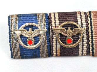 Bandspange mit NSDAP Dienstauszeichnung in bronze und...