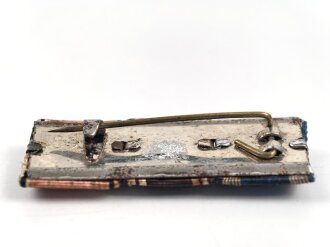 Bandspange mit NSDAP Dienstauszeichnung in bronze und silber, Breite 41mm