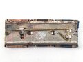 Bandspange mit NSDAP Dienstauszeichnung in bronze und silber, Breite 41mm