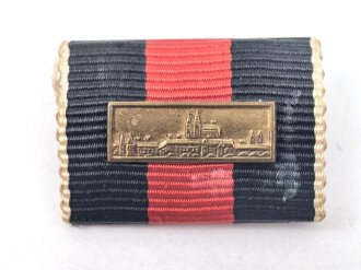 Bandspange Anschlussmedaille Sudetenland 1. Oktober 1938 mit Spange Prager Burg