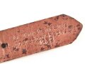 Tornisterriemen Luftwaffe, schokoladenbraunes Leder, Leichtmetallbeschläge. Herstellerstemepl von 1939. Ungebraucht