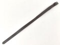 Tornisterriemen Luftwaffe, schokoladenbraunes Leder, Leichtmetallbeschläge. Herstellerstemepl von 1939. Ungebraucht