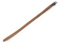 Tornisterriemen Luftwaffe, schokoladenbraunes Leder, Leichtmetallbeschläge. Herstellerstempell von 1939. Ungebraucht