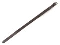 Tornisterriemen Luftwaffe, schokoladenbraunes Leder, Leichtmetallbeschläge. Herstellerstempell von 1939. Ungebraucht
