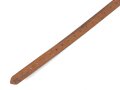 Tornisterriemen Luftwaffe, schokoladenbraunes Leder, Leichtmetallbeschläge. Herstellerstempell von 1939. Ungebraucht