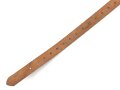 Tornisterriemen Luftwaffe, schokoladenbraunes Leder, Leichtmetallbeschläge. Herstellerstempell von 1939. Ungebraucht