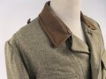 Reichsarbeitsdienst, Feldbluse für Mannschaften. Überder rechten Brusttasche war wohl mal eine Adler gesteckt ( drei kleine Löcher ) Getragenes Stück in gutem Gesamtzustand