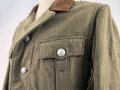 Reichsarbeitsdienst, Feldbluse für Mannschaften. Überder rechten Brusttasche war wohl mal eine Adler gesteckt ( drei kleine Löcher ) Getragenes Stück in gutem Gesamtzustand