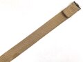 Koppelriemen in Tropenausführung Wehrmacht. Getragenes Stück, Gersamtlänge 81cm
