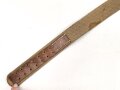 Koppelriemen in Tropenausführung Wehrmacht. Getragenes Stück, Gersamtlänge 81cm