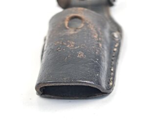 Koppelschuh zum Seitengewehr M84/98 für k98 der Wehrmacht. Getragenes Stück
