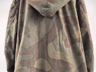 Waffen SS Tarnparka ( sog.Charkovparka ) aus italienischem Stoff. Getragenes Stück, ungereinigt