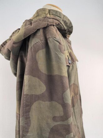 Waffen SS Tarnparka ( sog.Charkovparka ) aus italienischem Stoff. Getragenes Stück, ungereinigt