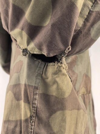 Waffen SS Tarnparka ( sog.Charkovparka ) aus italienischem Stoff. Getragenes Stück, ungereinigt