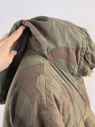 Waffen SS Tarnparka ( sog.Charkovparka ) aus italienischem Stoff. Getragenes Stück, ungereinigt
