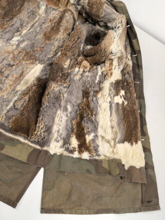 Waffen SS Tarnparka ( sog.Charkovparka ) aus italienischem Stoff. Getragenes Stück, ungereinigt