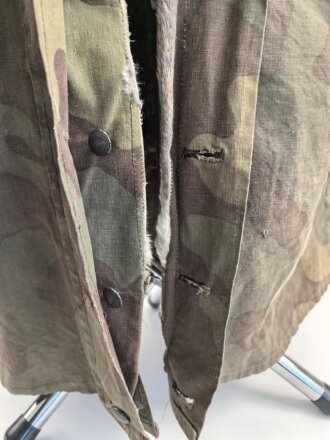 Waffen SS Tarnparka ( sog.Charkovparka ) aus italienischem Stoff. Getragenes Stück, ungereinigt
