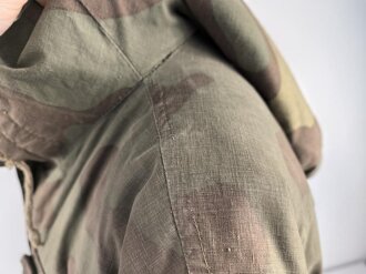 Waffen SS Tarnparka ( sog.Charkovparka ) aus italienischem Stoff. Getragenes Stück, ungereinigt