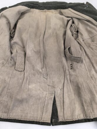 Kriegsmarine, Feldbluse für Angehörige der Küstenartillerie. Getragenes Kammerstück, die Knöpfe auf " Heer"