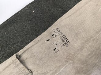 Kriegsmarine, Feldbluse für Angehörige der Küstenartillerie. Getragenes Kammerstück, die Knöpfe auf " Heer"