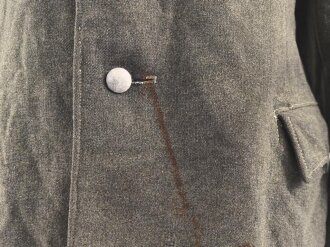 Kriegsmarine, Feldbluse für Angehörige der Küstenartillerie. Getragenes Kammerstück, die Knöpfe auf " Heer"