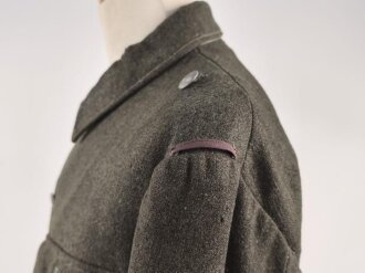 Kriegsmarine, Feldbluse für Angehörige der Küstenartillerie. Getragenes Kammerstück, die Knöpfe auf " Heer"