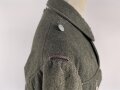 Kriegsmarine, Feldbluse für Angehörige der Küstenartillerie. Getragenes Kammerstück, die Knöpfe auf " Heer"