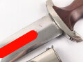 Dienstdolch Modell 1933 für Angehörige der SA. Späte Fertigung RZM M7/36 für E. & F. Hörster, Solingen. Zusammengehöriges Stück in gutem Gesamtzustand