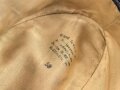 Luftwaffe, Feldmütze Modell 1943 für Offiziere. Ab Werk mit Offizierslitze gefertigtes Stück. Leicht getragen, die Effekten von Hand vernäht