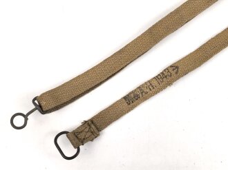 British Pattern 37 Sten gun sling dated 1943, unused