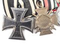 Ordenspange Eisernes Kreuz 2. Klasse 1914, Ehrenkreuz für Frontkämpfer, Kriegerinnerungsmedaille Ungarn