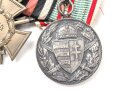 Ordenspange Eisernes Kreuz 2. Klasse 1914, Ehrenkreuz für Frontkämpfer, Kriegerinnerungsmedaille Ungarn