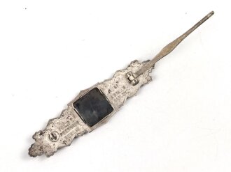 Nahkampfspange silber, Hersteller A.G.M. u.K. Gablonz. Guter Zustand, sauber entnazifiziert