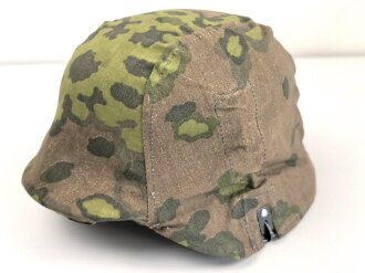 Waffen SS, Tarnbezug für einen Stahlhelm. Neuzeitliche Fertigung aus originalem Tarnmaterial
