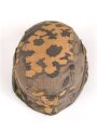 Waffen SS, Tarnbezug für einen Stahlhelm. Neuzeitliche Fertigung aus originalem Tarnmaterial