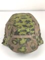 Waffen SS, Tarnbezug für einen Stahlhelm. Neuzeitliche Fertigung aus originalem Tarnmaterial