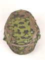 Waffen SS, Tarnbezug für einen Stahlhelm. Neuzeitliche Fertigung aus originalem Tarnmaterial