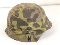 Waffen SS, Tarnbezug für einen Stahlhelm. Neuzeitliche Fertigung aus originalem Tarnmaterial